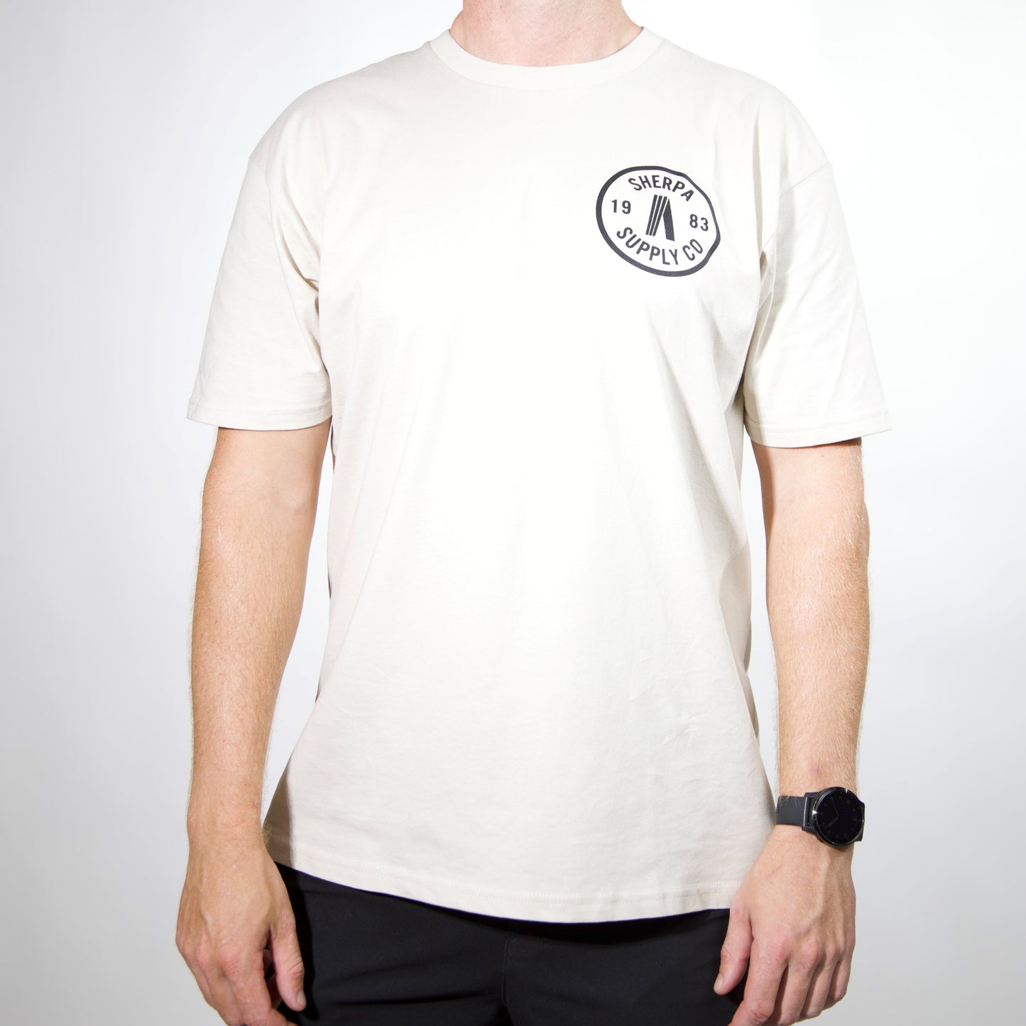 Sherpa Circle Logo T Shirt - Cream