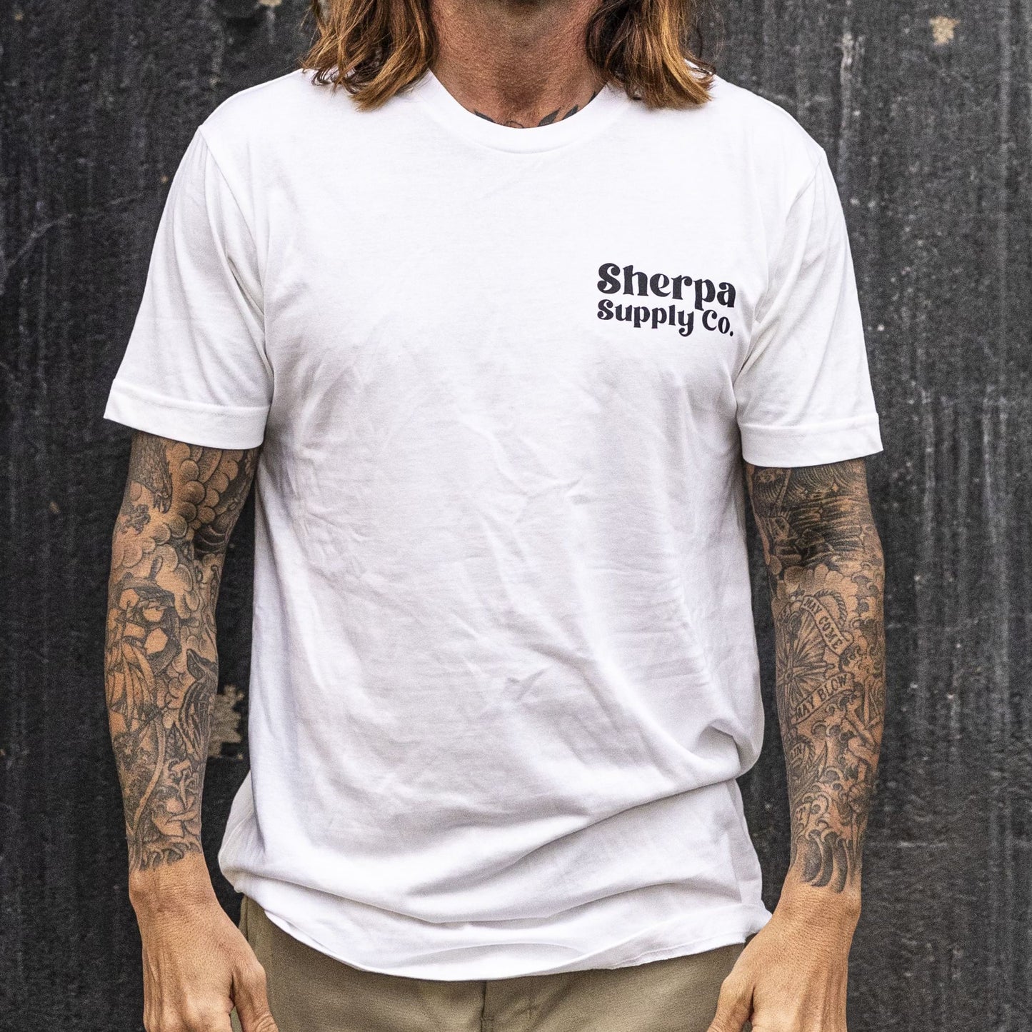 Sherpa Surfing Cowboy T Shirt - White