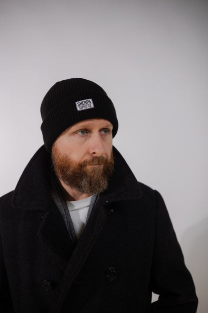 Fisherman Beanie - Black