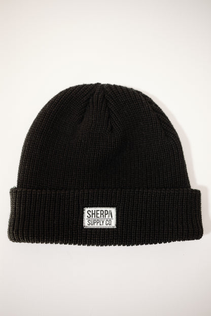 Fisherman Beanie - Black