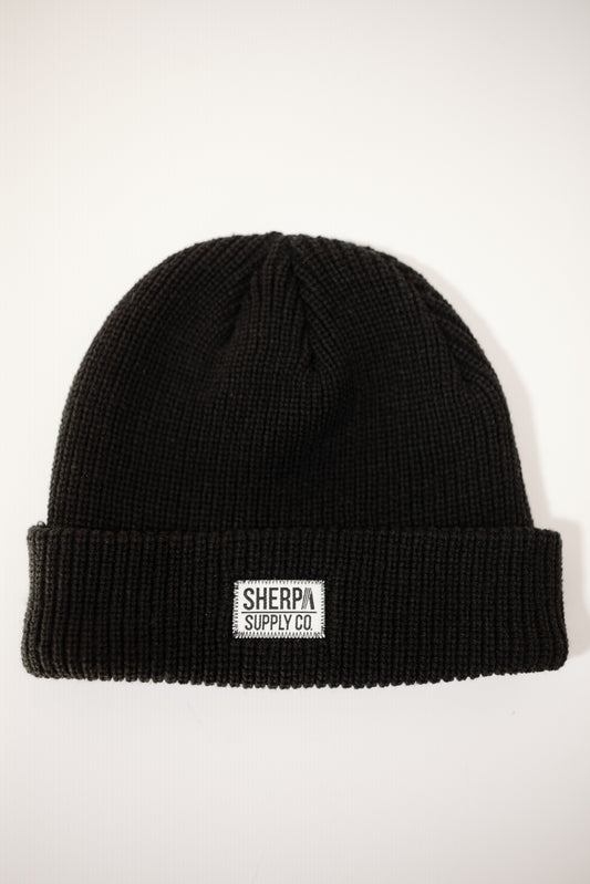 Sherpa Supply Fisherman Beanie - Black
