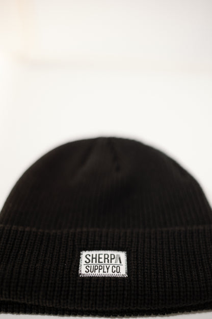 Fisherman Beanie - Black