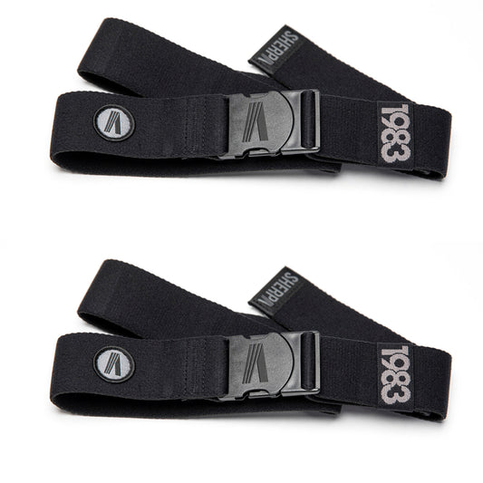 The New Standard - Performance Stretch Belt - Black TWO PACK