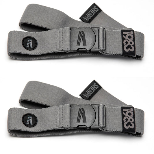 The New Standard - Performance Stretch Belt - Grey TWO PACK