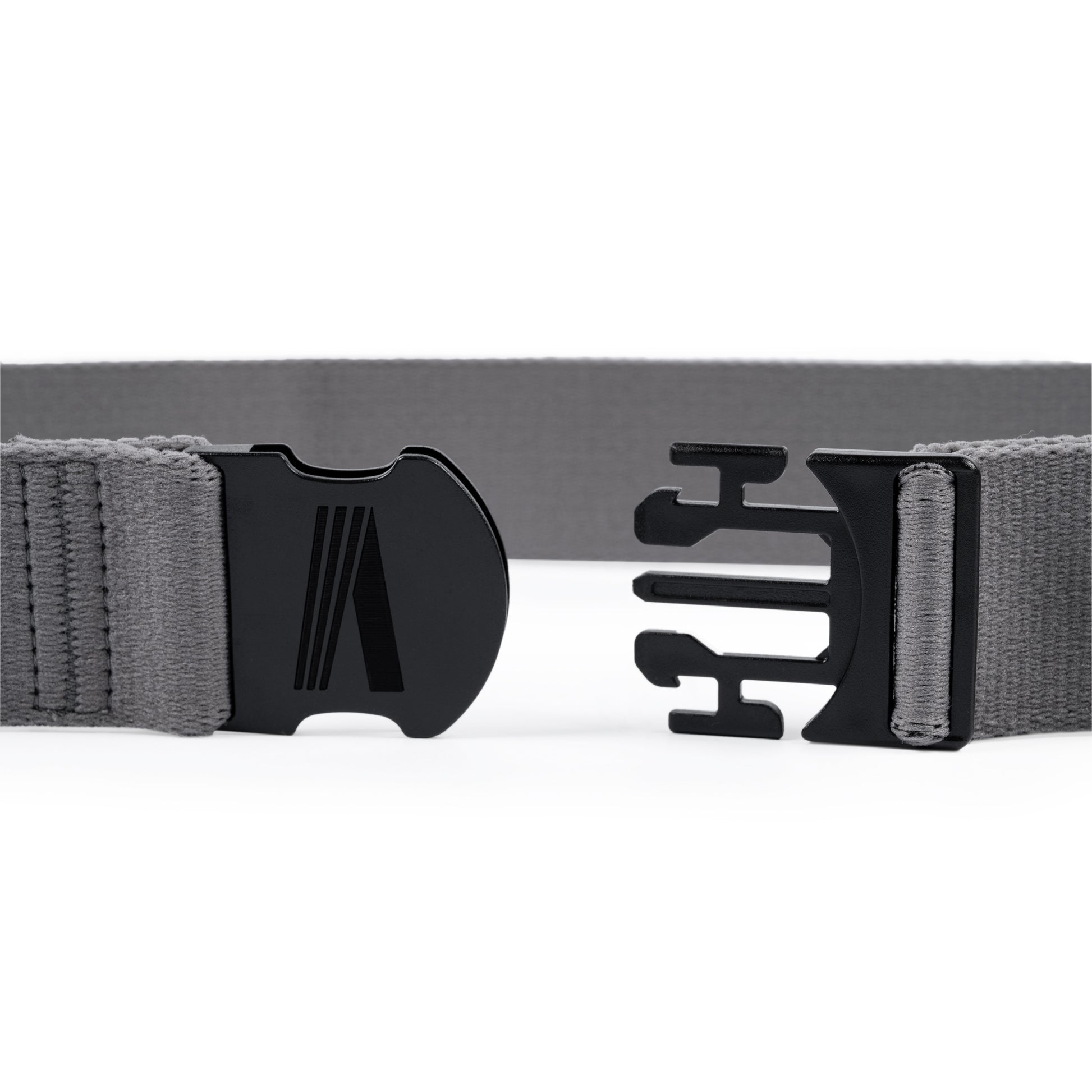 snap buckle for ash grey adjustable activewear belt Sherpa Supply Co.