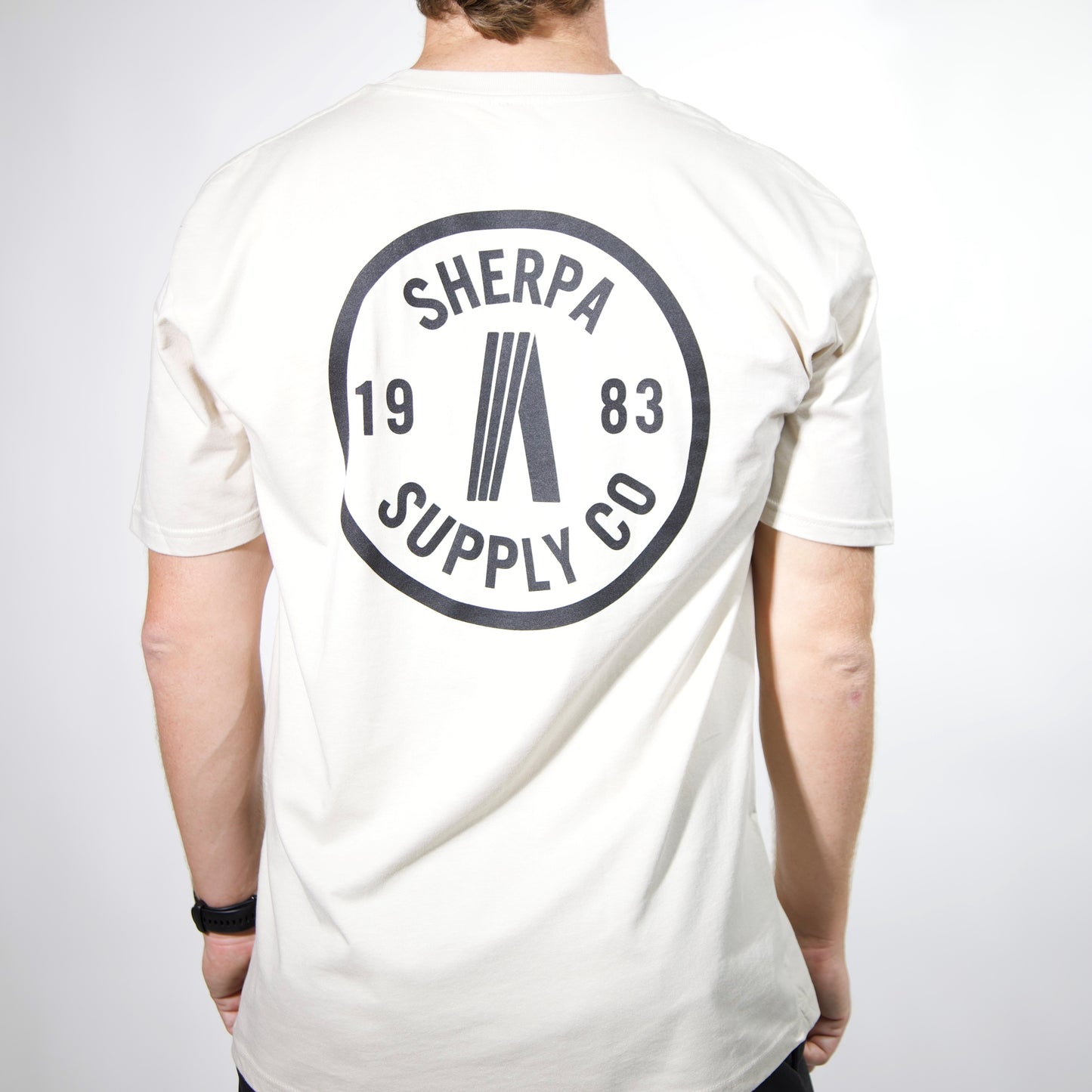 Sherpa Circle Logo T Shirt - Cream