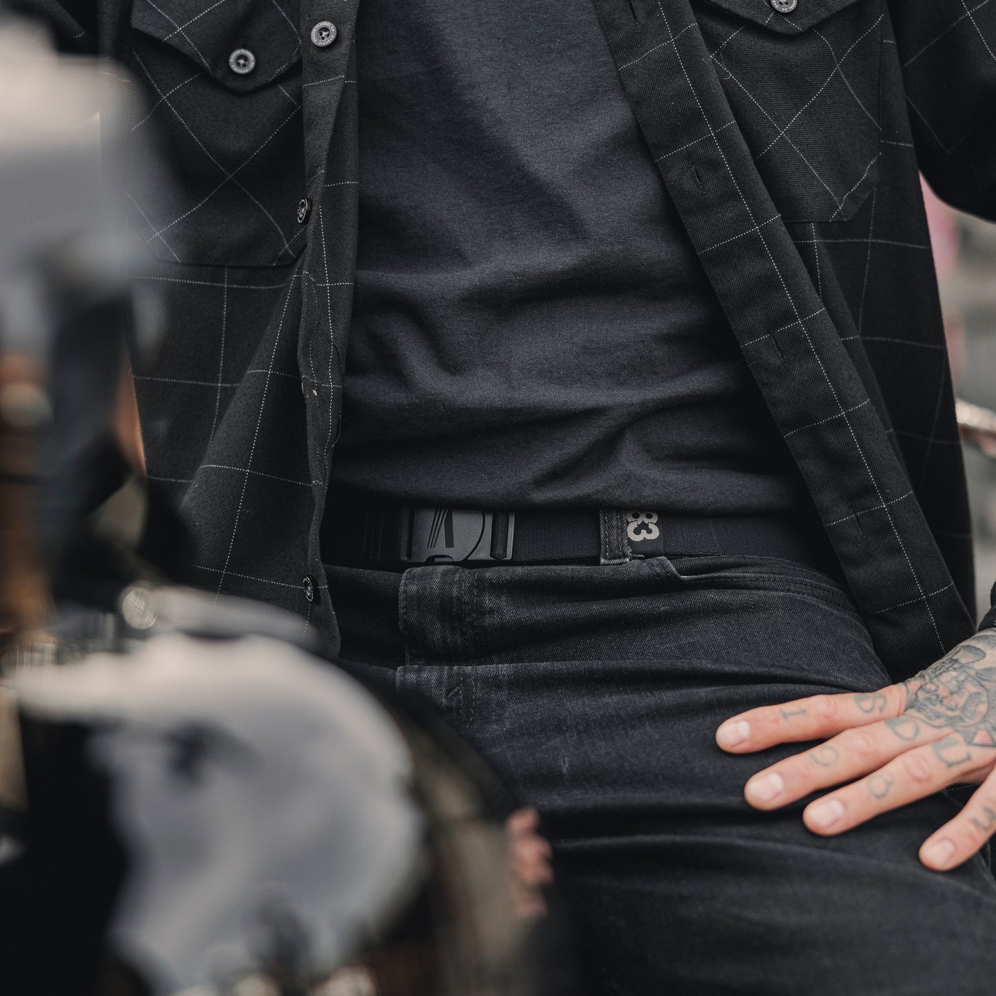 The New Standard - Performance Stretch Belt - Black/Grey TWO PACK